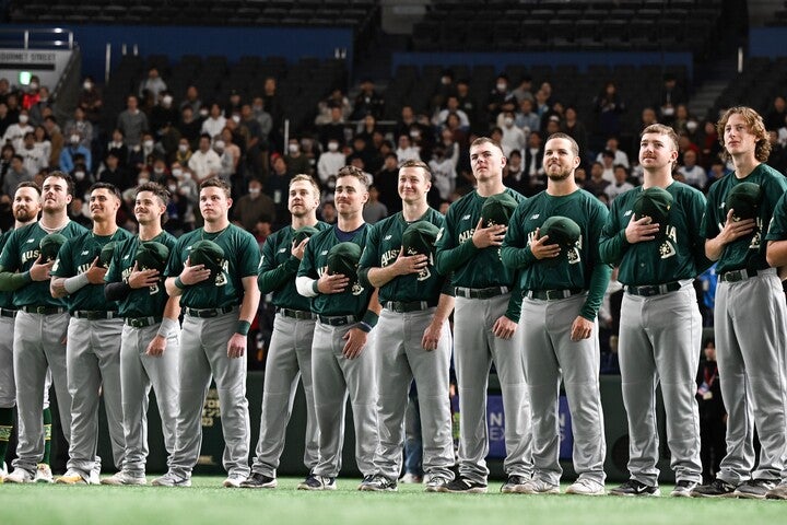 侍ジャパンとプレミア12の初戦で激突するオーストラリア。(C)Getty Images