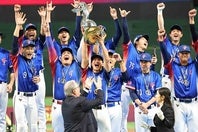 台湾は決勝で日本を破り、プレミア12初優勝を飾った。写真：梅月智史（THE DIGEST写真部）