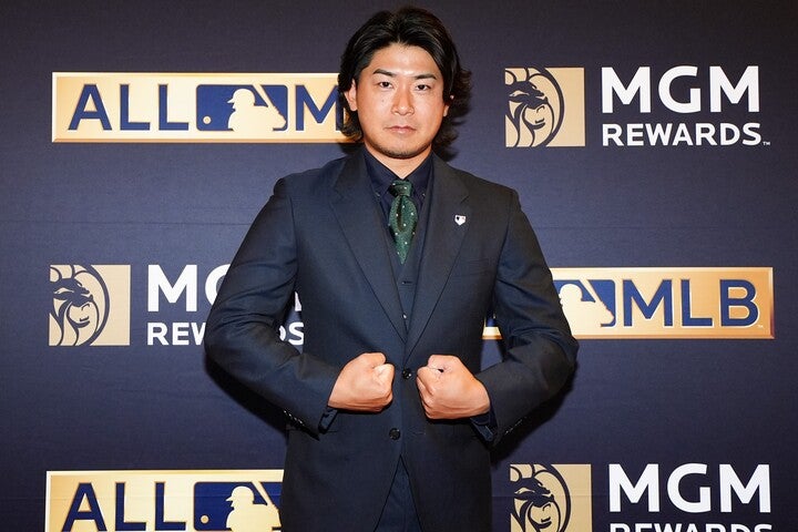 ラスベガスで行われたMLB主催のイベントに登場した今永。そのこと自体、今季を代表する選手の一人であったことの証だ。(C)Getty Images