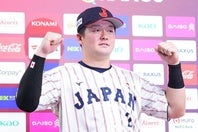 牧はベネズエラ戦の満塁弾を含め、ここぞの勝負所で貴重な適時打を放った。写真：田中研治（THE DIGEST写真部）