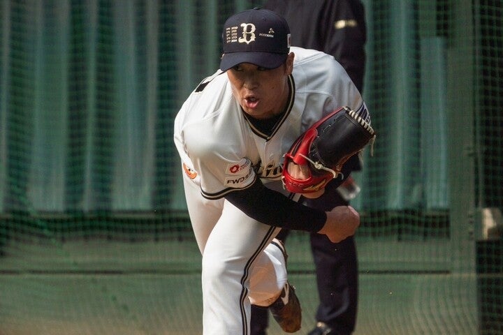 投げっぷりの良さが持ち味の阿部。来季は本来の姿を取り戻したい。写真：野口航志（DsStyle）