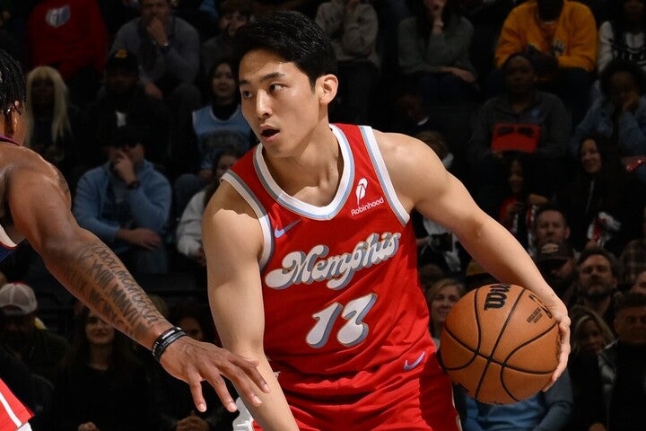 河村が４試合ぶりにNBAのコートに立った。(C)Getty Images