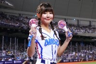 野球の国際大会「プレミア12」では台湾代表のチアも務めた小映さん。日本でも愛される人気者だ。写真：田中研治（THE DIGEST写真部）