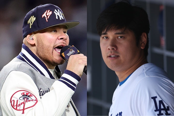 悔しさを晴らすために、大谷（右）をディスったファット・ジョー（左）。(C)Getty Images