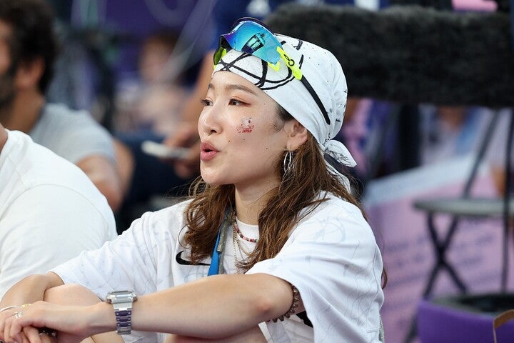 パリ五輪のブレイキン女子で金メダルに輝いたAMI。(C)Getty Images