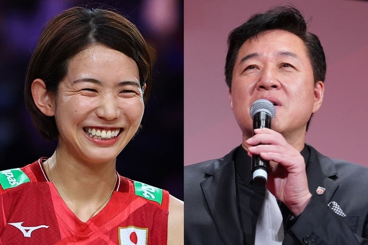 古賀さん（左）と川合会長（右）のスタイルの良さにファンも驚きを隠せないようだ。写真：THE DIGEST写真部