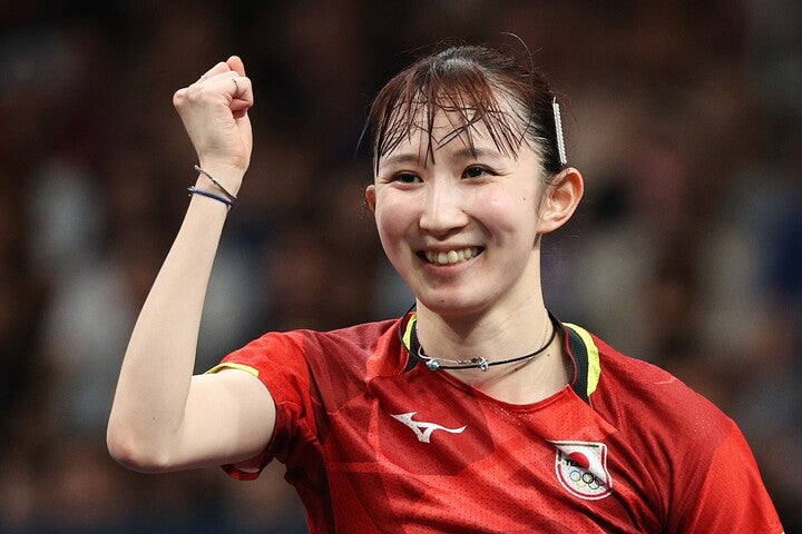 卓球女子の早田ひな。(C)Getty Images