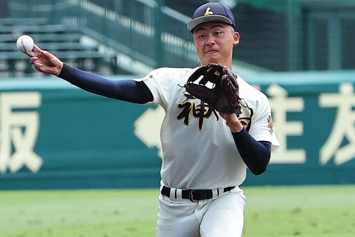 １年夏から甲子園に出場している今村。大型遊撃手として注目を集めている。写真：THE DIGEST写真部