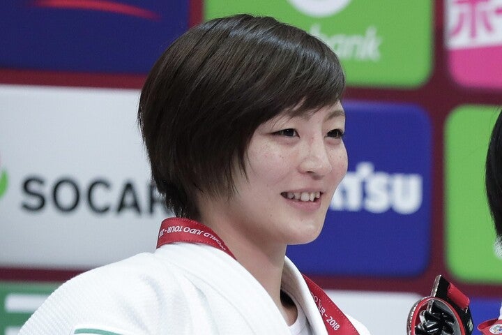 柔道女子の角田夏実。昨年はパリ五輪で金メダルを獲得した。(C)Getty Images