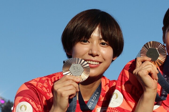 パリ五輪銅メダリストの宮脇花綸。(C)Getty Images