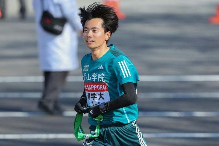 正月の箱根駅伝で５区を担い、１時間９分11秒の区間新記録をマークした若林宏樹。写真：滝川敏之