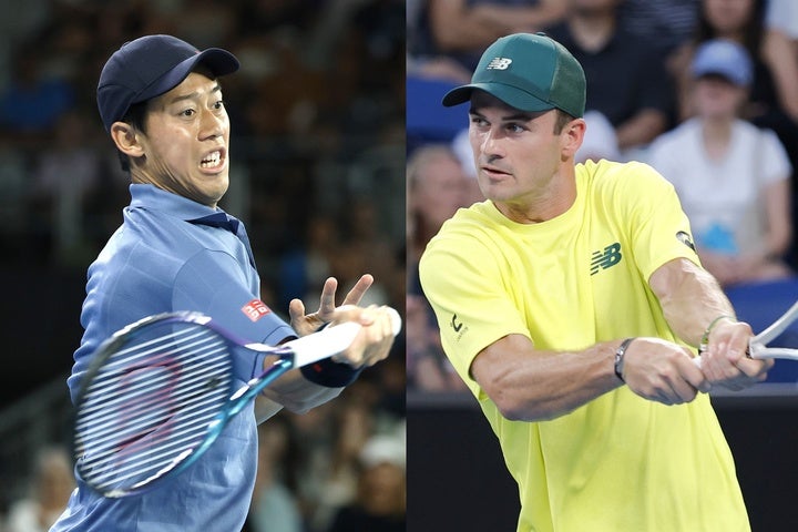 今季ようやくトップ100入りを果たした錦織圭（左）にとって世界11位のトミー・ポール（右）は明らかに格上だが、だからこそチャレンジャーとして思い切り戦うこともできるはずだ。(C)Getty Images