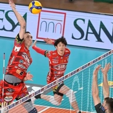 石川がチーム２位の得点を挙げるもペルージャは２連敗を喫した。(C) SirSusaVimPerugia