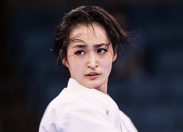 空手家の清水希容さんが公開した、東京五輪メダリスト同氏の組手対決が注目を集めた。(C)Getty Images