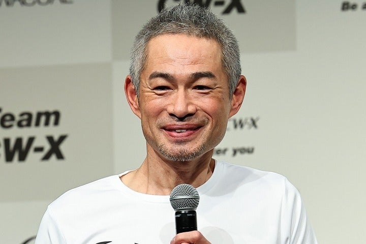 愛用メーカーへの愛を語ったイチロー氏。写真：梅月智史（THE DIGEST写真部）