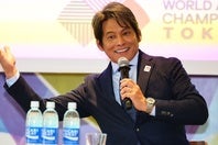 東京世界陸上のスペシャルアンバサダーの織田裕二さん。思わぬトラブルに神対応をみせた。写真：梅月智史（THE DIGEST写真部）