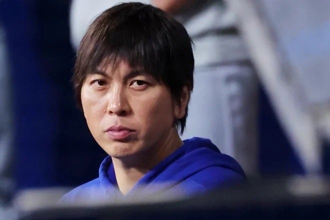 約１年前の水原被告は短髪だった。写真：西村尚己/アフロスポーツ