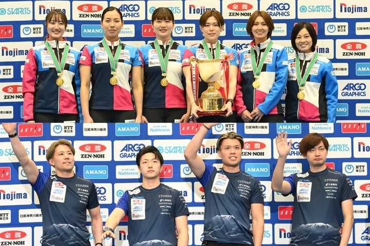 日本選手権を制したフォルティウス（上）とSC軽井沢クラブ（下）。(C)JCA/H.IDE