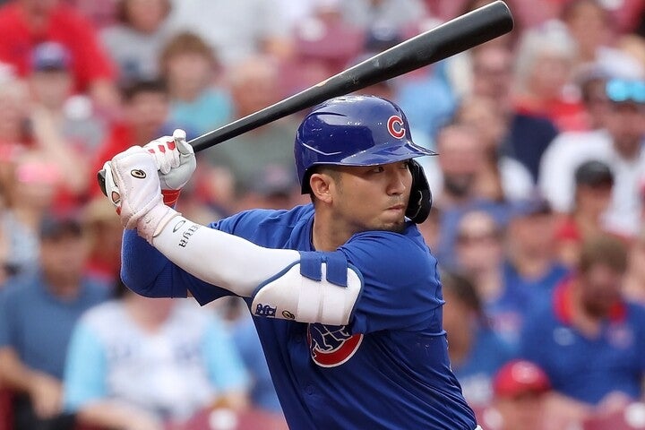 米アリゾナ州メサの球団施設で見せた豪快なバッティング姿が話題の鈴木。(C)Getty Images