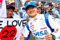 日本でのF1人気について語った角田（右）。(C)Getty Images