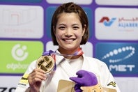 パリ五輪以来の復帰戦となった阿部は復活Vを果たした。(C)Getty Images