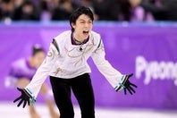 羽生は平昌五輪で金メダルを獲得。66年ぶりの快挙を達成した伝説の演技が再び脚光を浴びた。(C)Getty Images