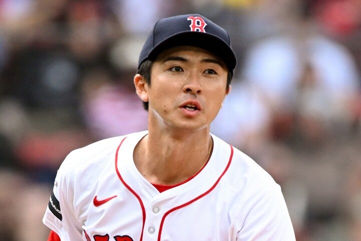 メジャーリーグから日本プロ野球に復帰した上沢（写真はボストン・レッドソックス時代）。(C) Getty Images