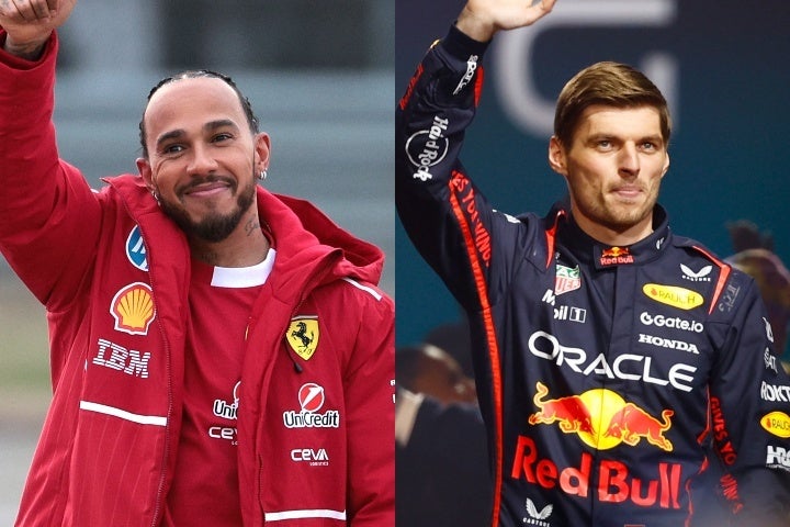 タイトル争いが期待されるハミルトン（左）とフェルスタッペン（右）。(C)Getty Images