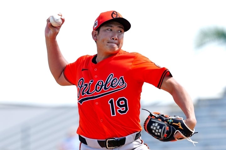 オープン戦に初登板した菅野は２回無失点と好投した。(C)Getty Images