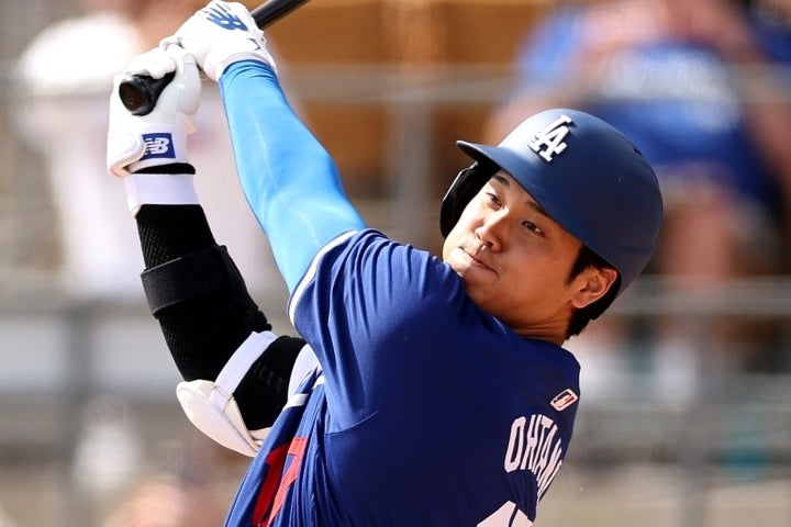 大谷の第２打席は“再登板”した菊池に打ち取られた。(C)Getty Images