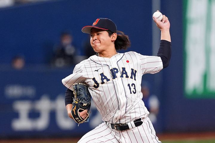 ３回を無安打無失点に抑えた宮城。(C) Getty Images