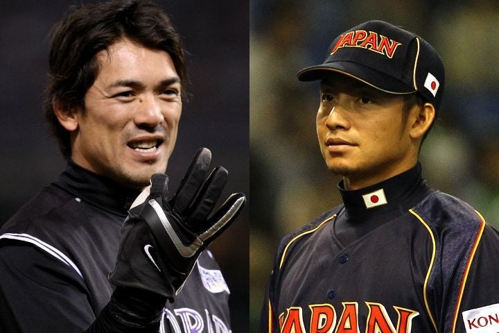 ドジャースの大谷翔平についてコメントした元メジャーリーガーの松井氏（左）と鳥谷氏（右）。(C)Getty Images