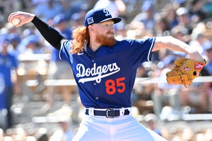 ドジャースの開幕ローテーション入りが決定したD・メイ。(C) Getty Images