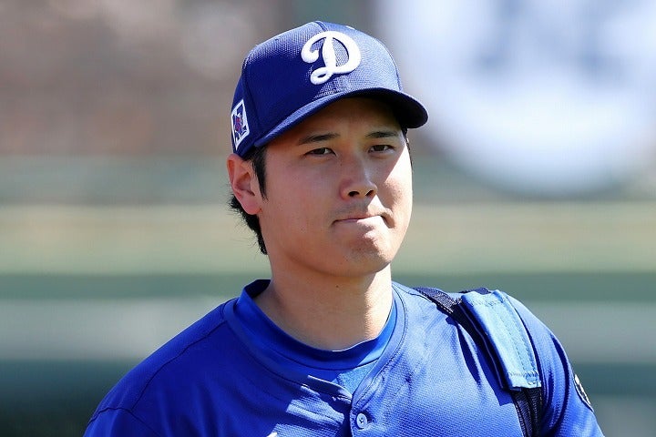 日本凱旋を報告した大谷。(C) Getty Images