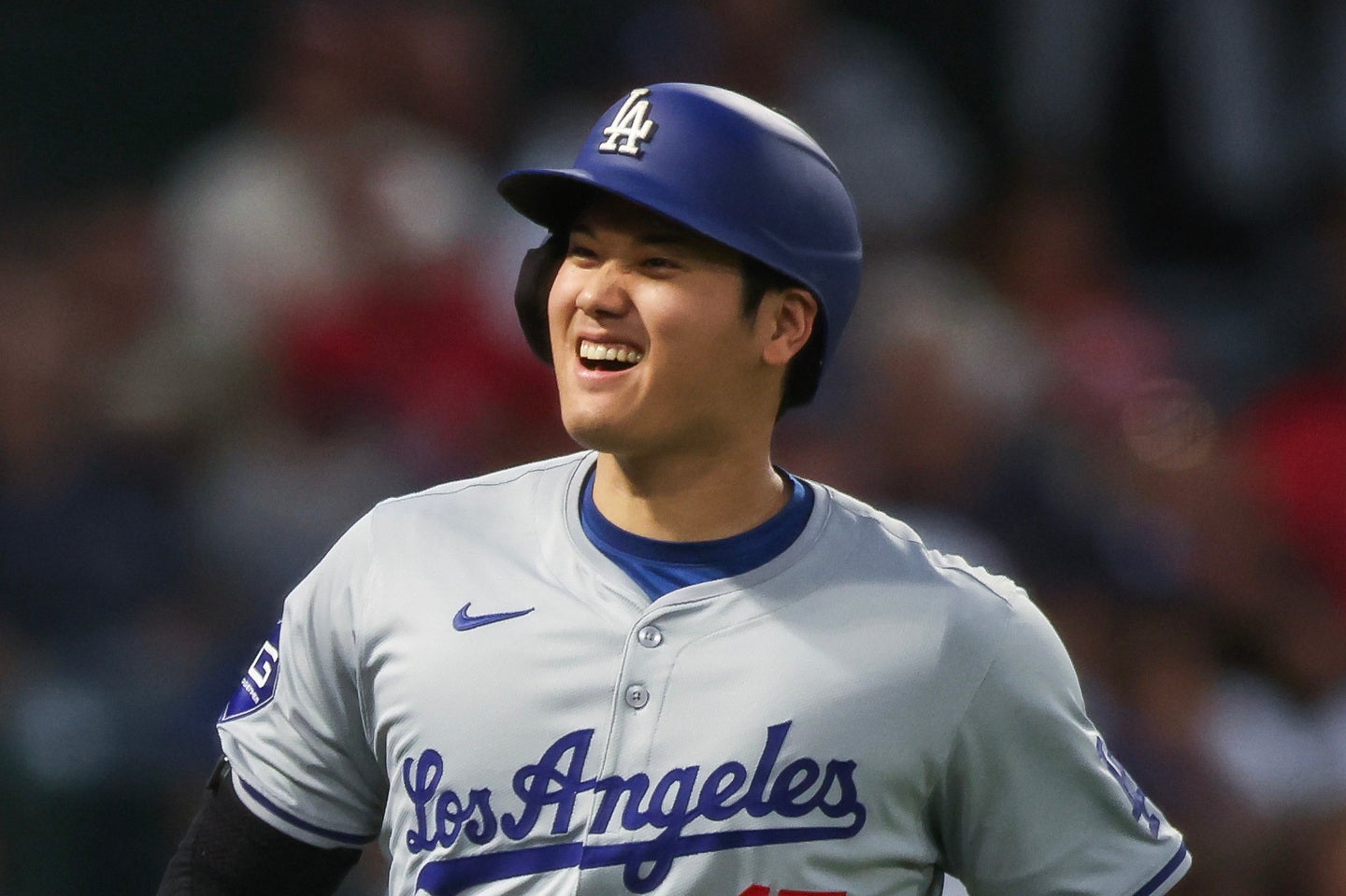 大谷が公開したTシャツ姿が大きな話題を呼んでいる。(C)Getty Images