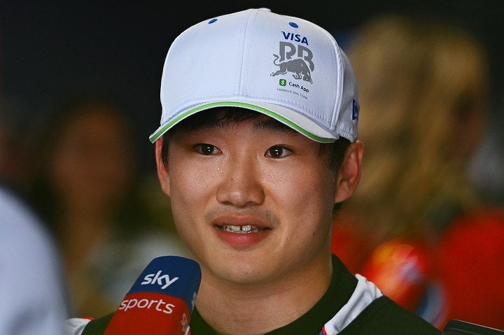 今季のF１グランプリ開幕戦で角田が予選５番手の躍進を見せた。(C) Getty Images