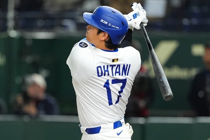 大谷は右翼スタンドにHRを放った。(C)Getty Images