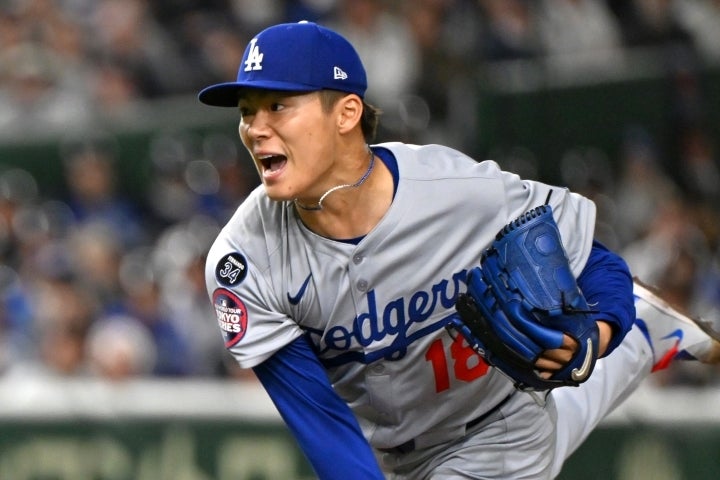 自身初のMLB開幕投手で、見事に白星をマークした山本。(C)Getty Images