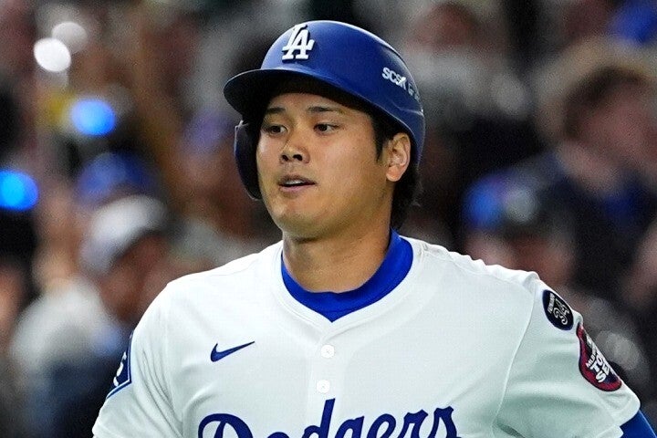 ホームランを放ち開幕２連戦を好成績で終えた大谷。(C)Getty Images
