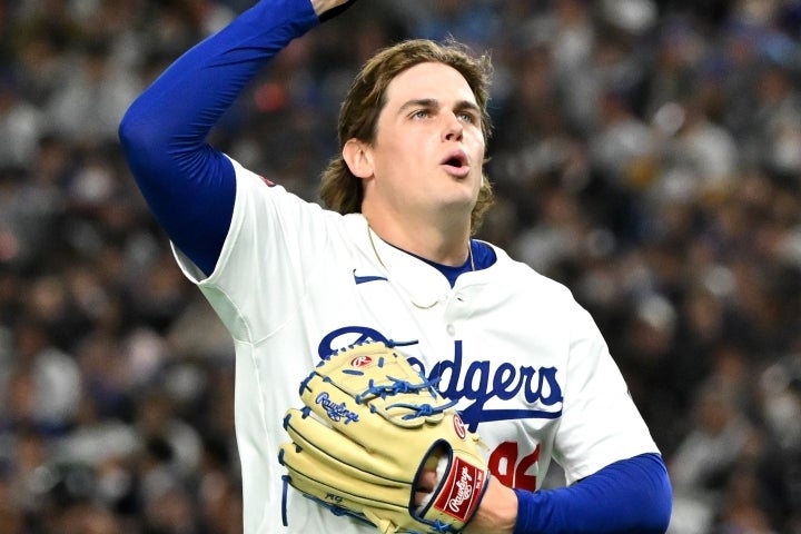 東京シリーズの第２戦に登板して勝ち投手になったナック。しかし、試合後にマイナー降格となった。(C)Getty Images
