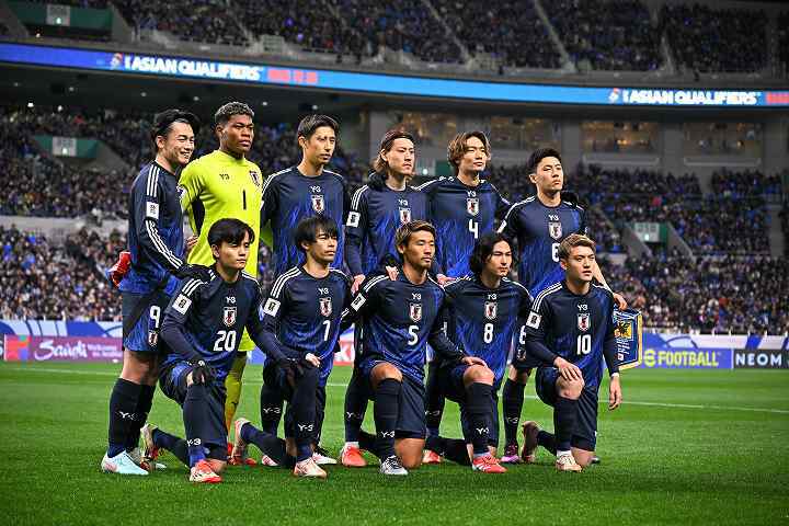 W杯出場一番乗りとなった日本代表。その強さに各国メディアも注目する。写真：金子拓弥（THE DIGEST写真部）