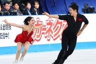 FSに臨んだりくりゅう。SPに続き自己ベストを叩き出した。写真：梅月智史（THE DIGEST写真部）