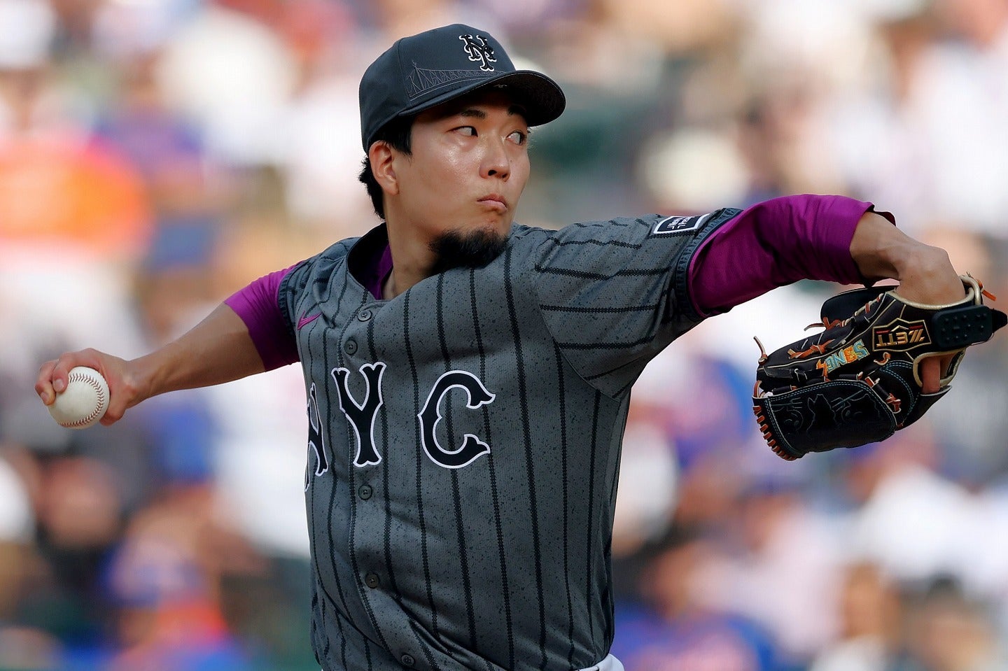 今季３勝目を挙げた千賀。(C)Getty Images