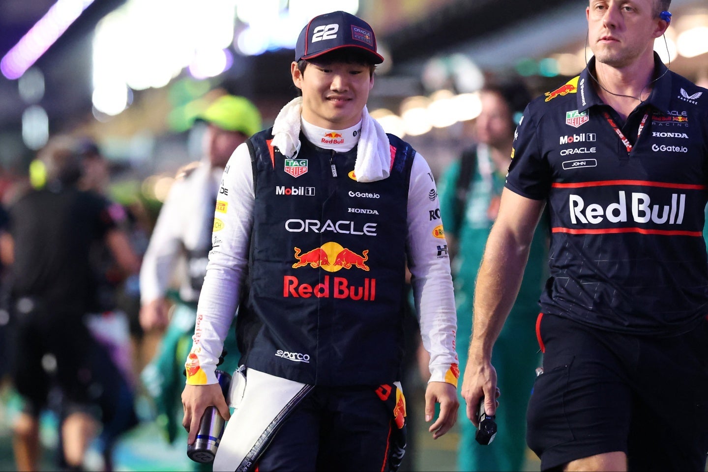オープニングラップで接触し、リタイヤという残念な結果に終わった角田。(C)Getty Images
