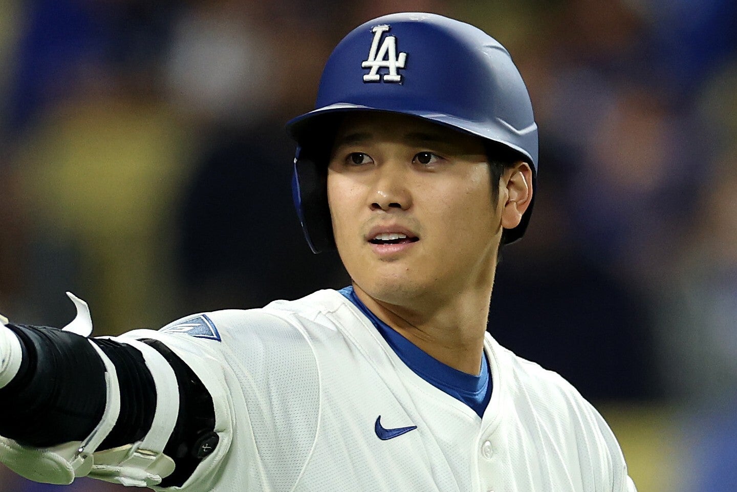 大谷が復帰後初アーチとなる７号ホームランを放った。(C) Getty Images
