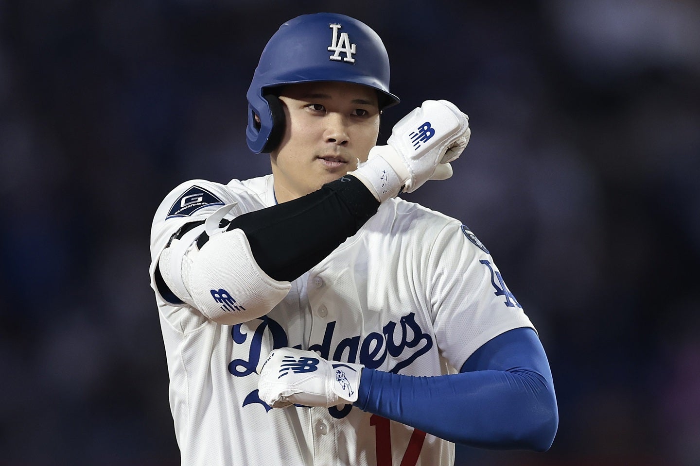 大谷が復帰後初アーチとなる７号ホームランを放った。(C) Getty Images