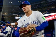 昨季GG賞のブルージェイズのバーショが“スーパーキャッチ”を披露した。(C) Getty Images