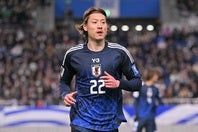 ワールドカップ出場を決めたバーレーン戦で先発を務めた瀬古。代表定着へ所属チームでの奮闘は欠かせない。写真：金子拓弥（THE DIGEST写真部）