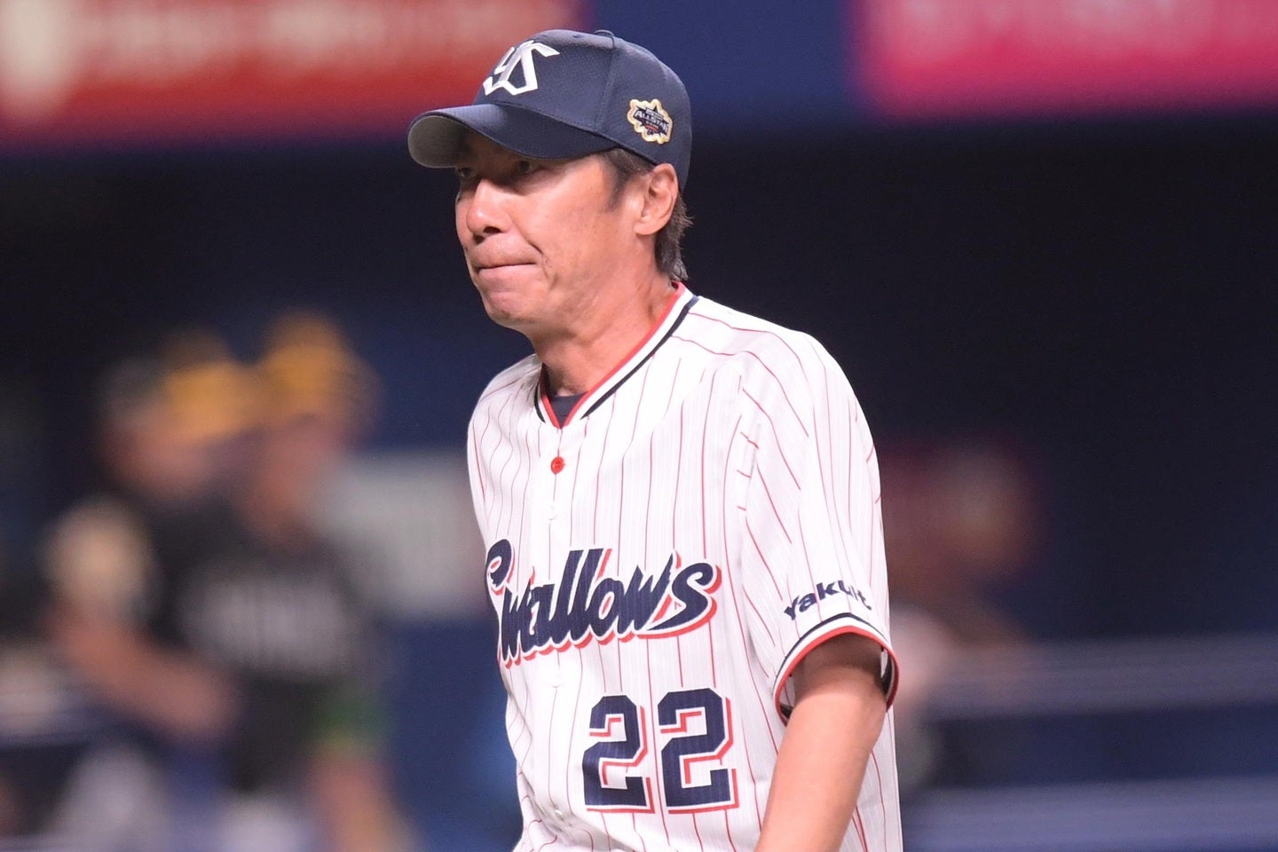 厳しい台所事情を強いられているヤクルトの高津監督。写真：THE DIGEST写真部