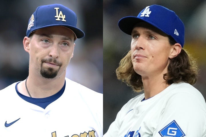 負傷者リスト入りしているスネル（左）とグラスノー（右）。(C)Getty Images